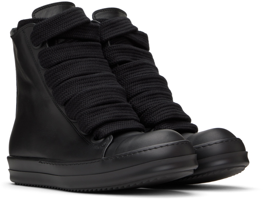 Rick Owens Black Jumbo Laced Sneakers Rick Owens