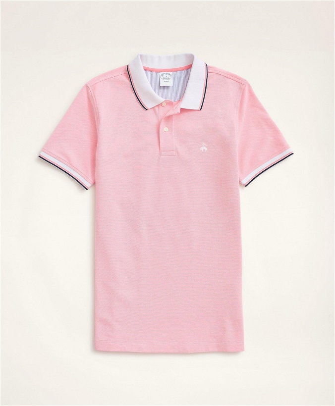 Photo: Brooks Brothers Men's Golden Fleece Slim Fit Pique Polo Shirt | Pink
