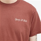 Sporty & Rich Men's HWCNY T-Shirt in Maroon