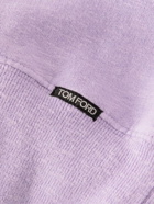 TOM FORD - Brushed Cotton-Blend Jersey Sweatshirt - Purple