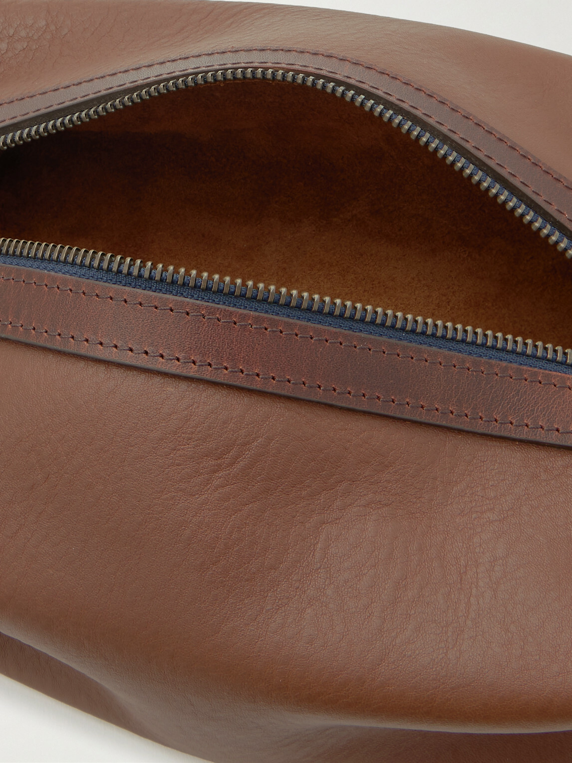 Bleu de Chauffe - Zazou Full-Grain Leather Wash Bag