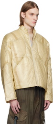 A. A. Spectrum Yellow Transfo Convertible Down Jacket