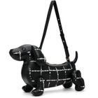 Thom Browne Black Windowpane Pearl Baby Hector Bag