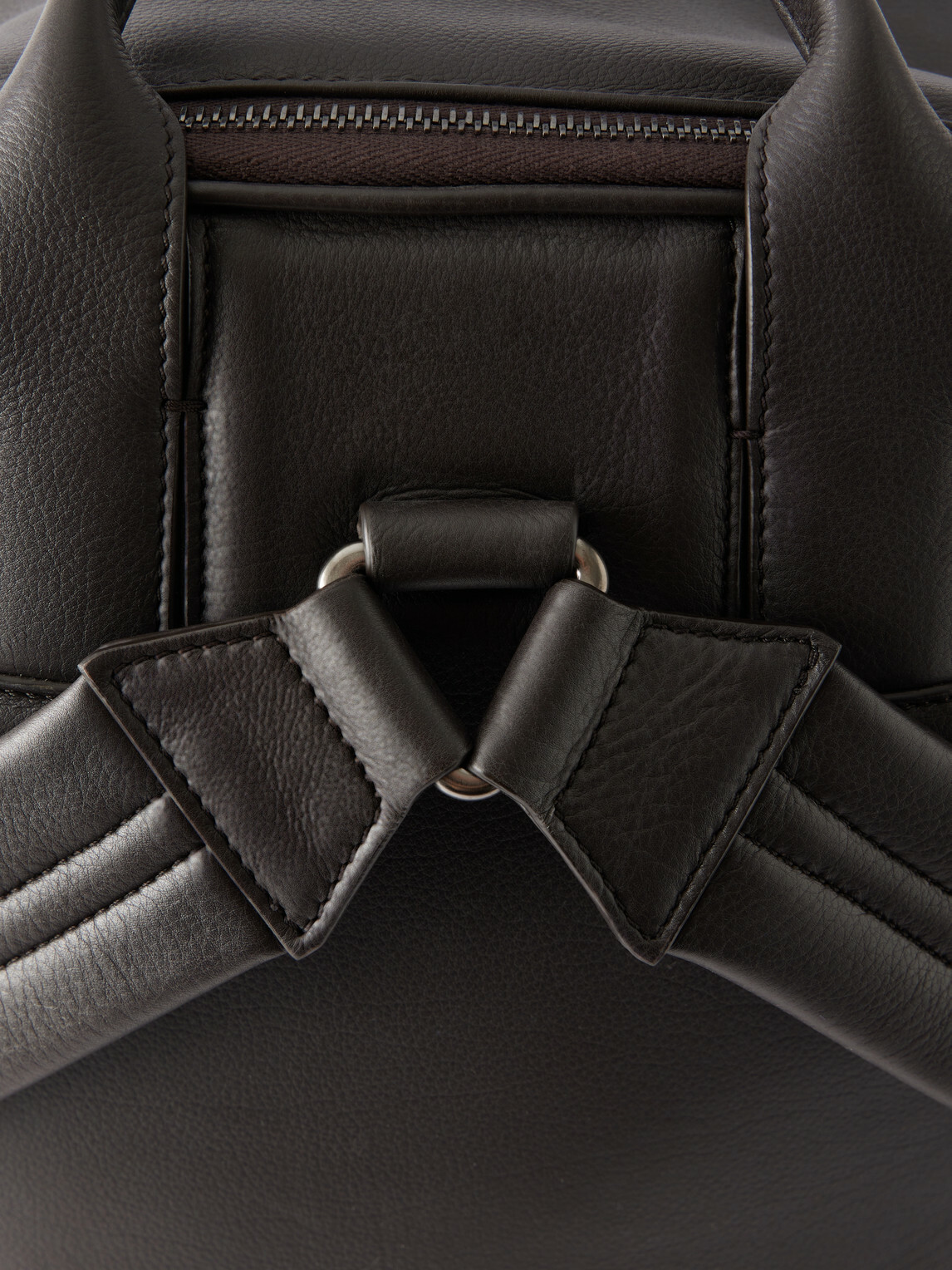 Zegna - Leather Backpack - Brown