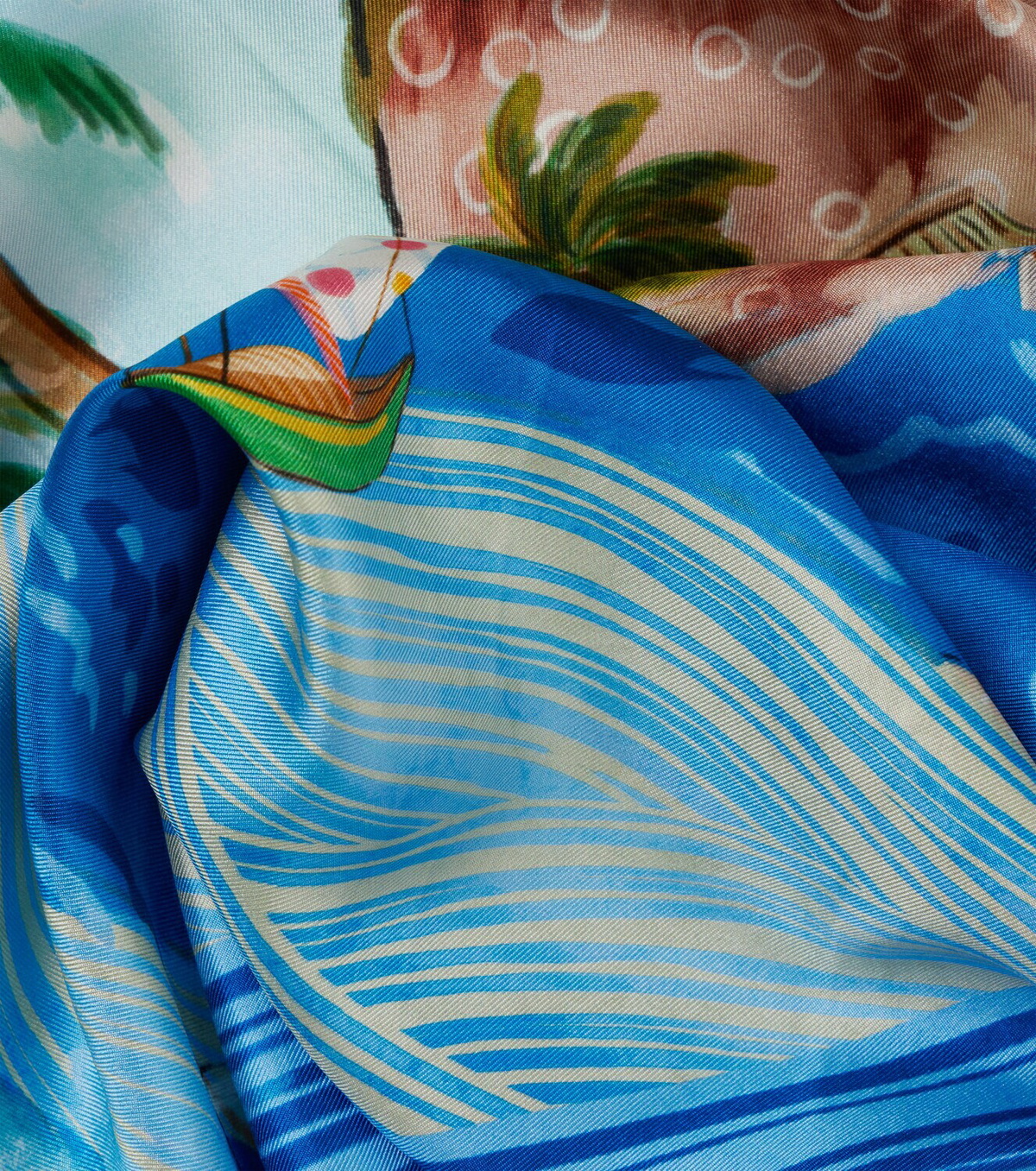 Alémais Printed silk twill scarf