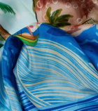 Alémais Printed silk twill scarf
