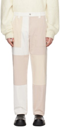 Axel Arigato Beige Patch Denim Trousers