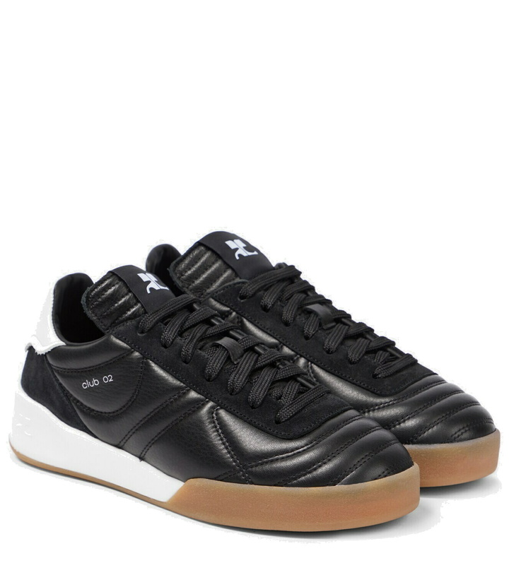 Photo: Courrèges Club 02 leather low-top sneakers