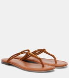 Tom Ford Braided leather thong sandals