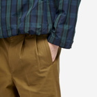Garbstore Men's Pleated Wide Easy Trousers in Khaki