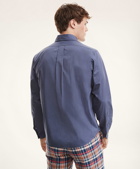 Brooks Brothers Men's Friday Shirt, Poplin Solid | Dark Blue