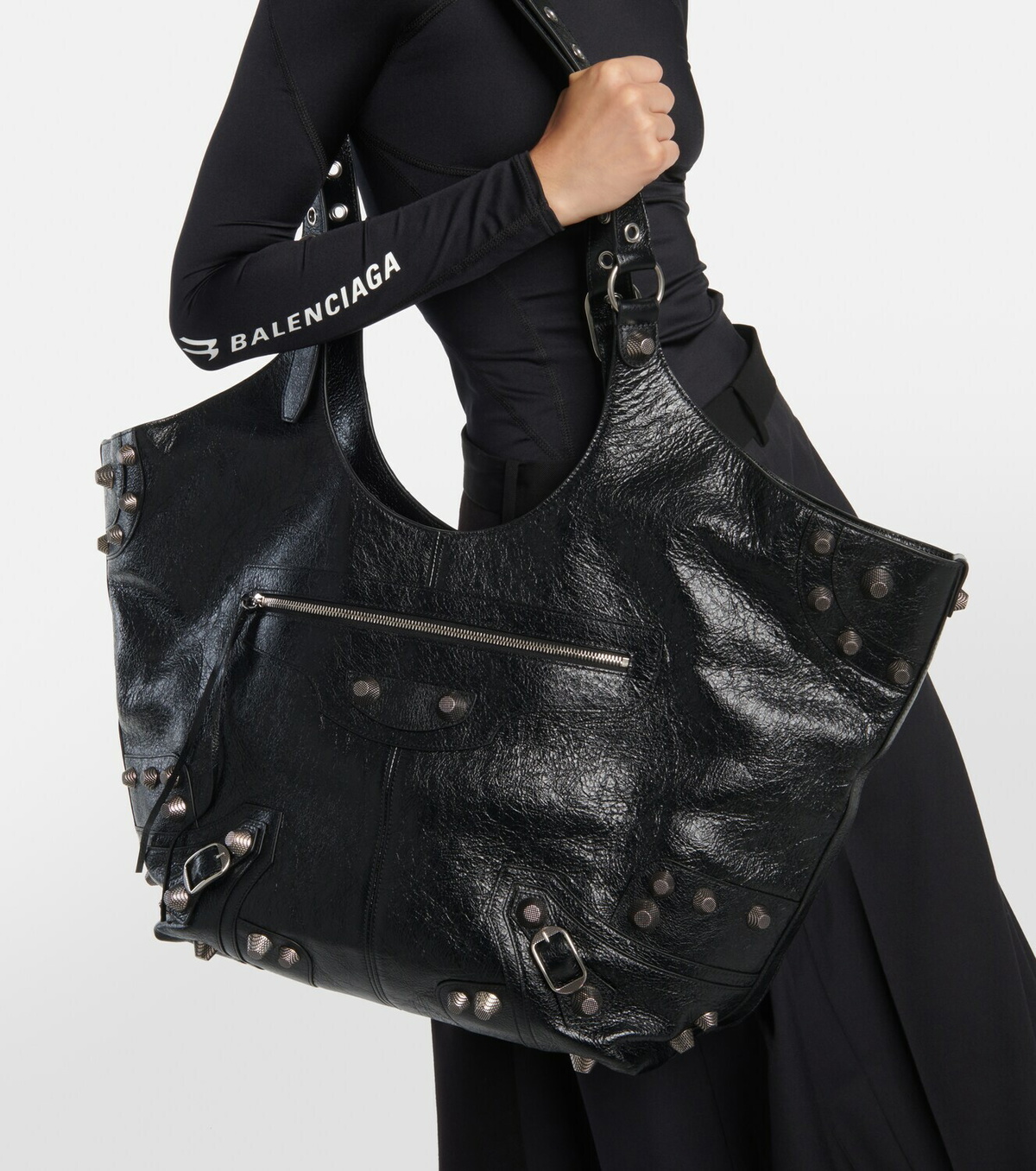Balenciaga Le Cagole Large leather tote bag