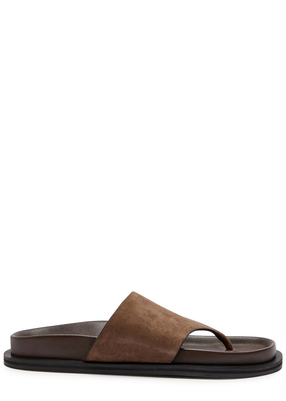 Photo: A.emery Imara Suede Flip Flops Brown