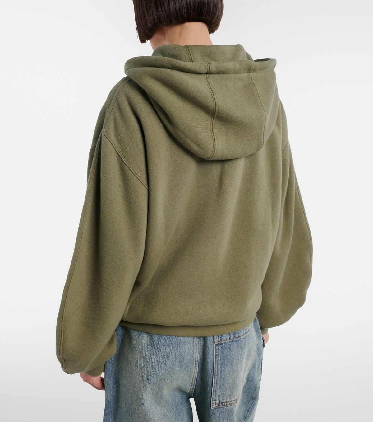 Loewe Flamenco cotton and cashmere zip-up hoodie