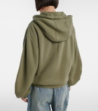 Loewe Flamenco cotton and cashmere zip-up hoodie