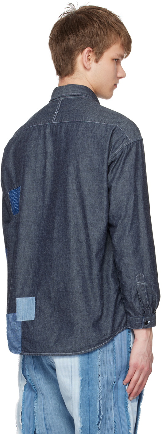 FDMTL Indigo Rinse Denim Shirt