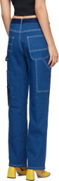 Staud Blue Painter Jeans
