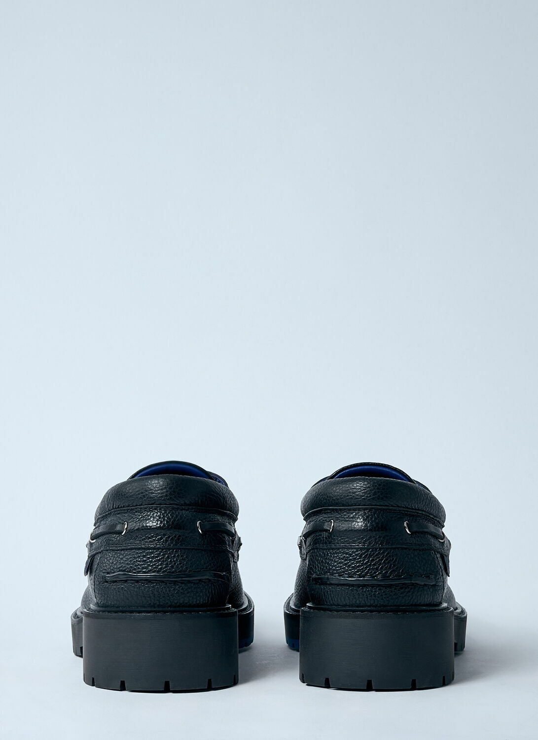 Burberry Leather Raft Boat Shoes