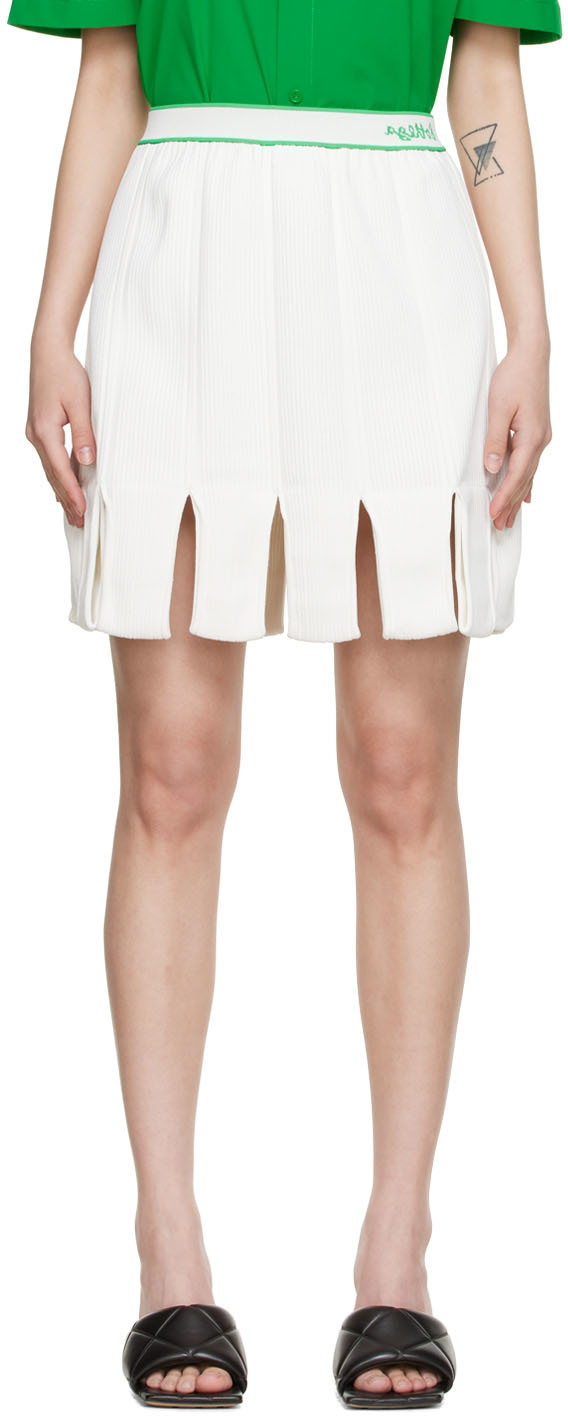 ボッテガヴェネタ Bottega Veneta Viscose Skirt Bottega Veneta Lightweight Viscose Loops Skirt in Chalk | FWRD