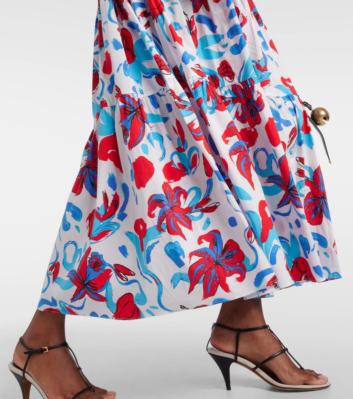DVF ワンピース Avery floral cotton-blend maxi dress952493 Diane von Furstenberg Avery floral cotton-blend maxi dress