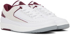 Nike Jordan White Air Jordan 2 Retro Low 'Cherrywood' Sneakers