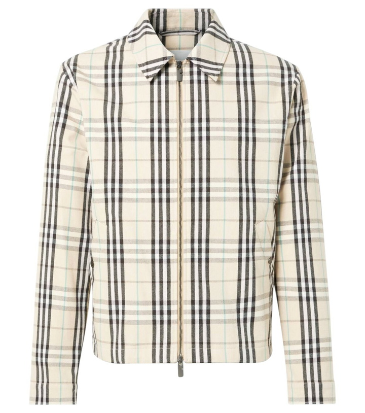 Photo: Burberry Burberry Check cotton jacket