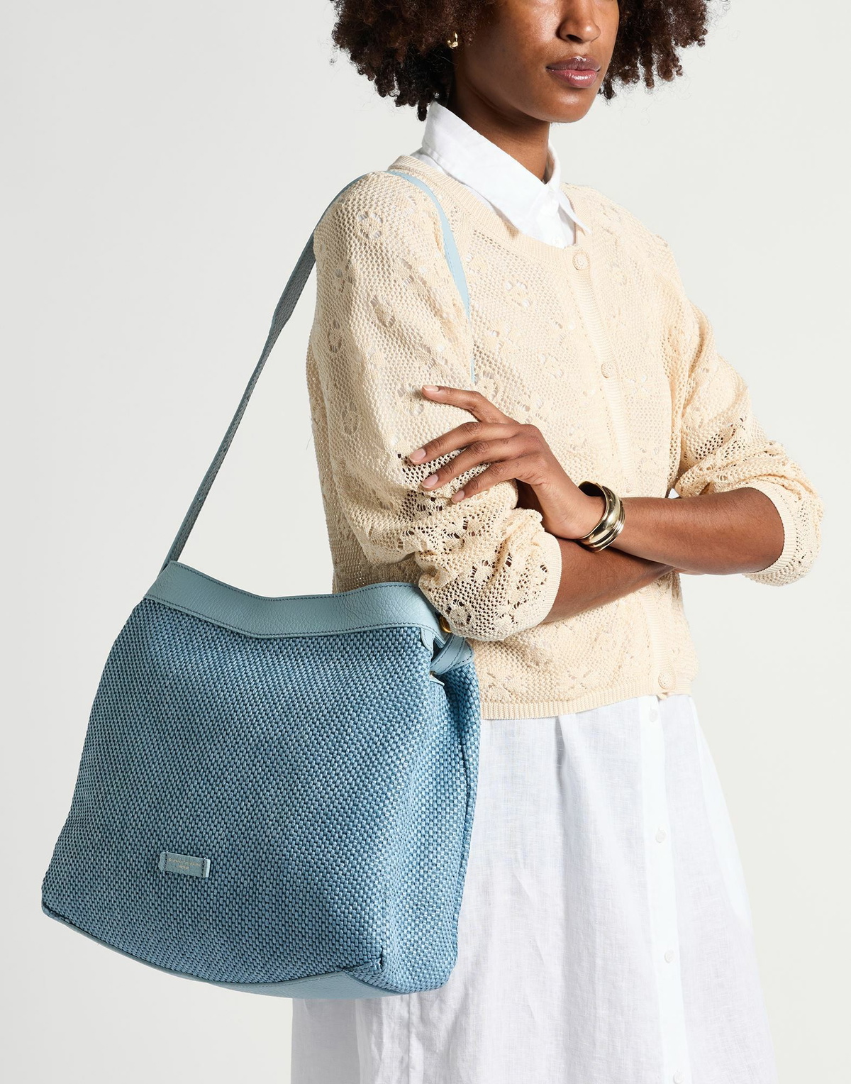 Gianni Chiarini Womens Cross-body bag Sky in Blue