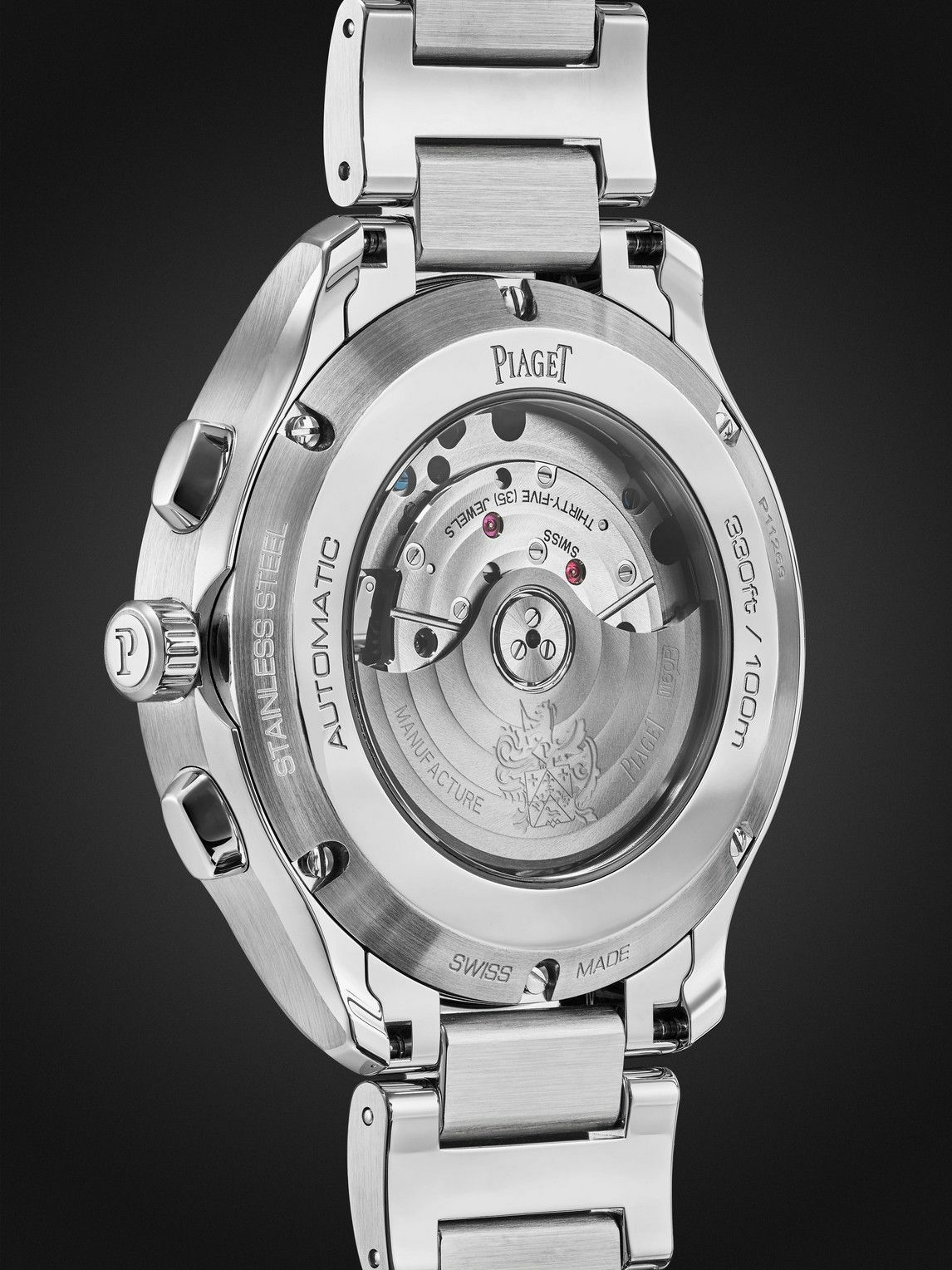 piaget stainless steel watch