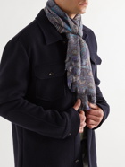 ETRO - Fringed Paisley Modal and Cashmere-Blend Twill Scarf