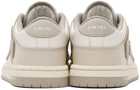 AMIRI Taupe & White Skel Top Low Sneakers