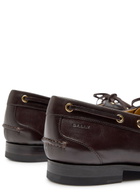 Bally Pathy Glossed Leather Loafers Brown