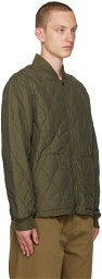 Polo Ralph Lauren Green Quilted Bomber Jacket