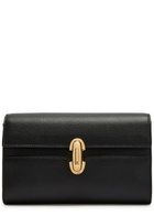 Savette Symmetry Mini Grained Leather Clutch - Black - One Size