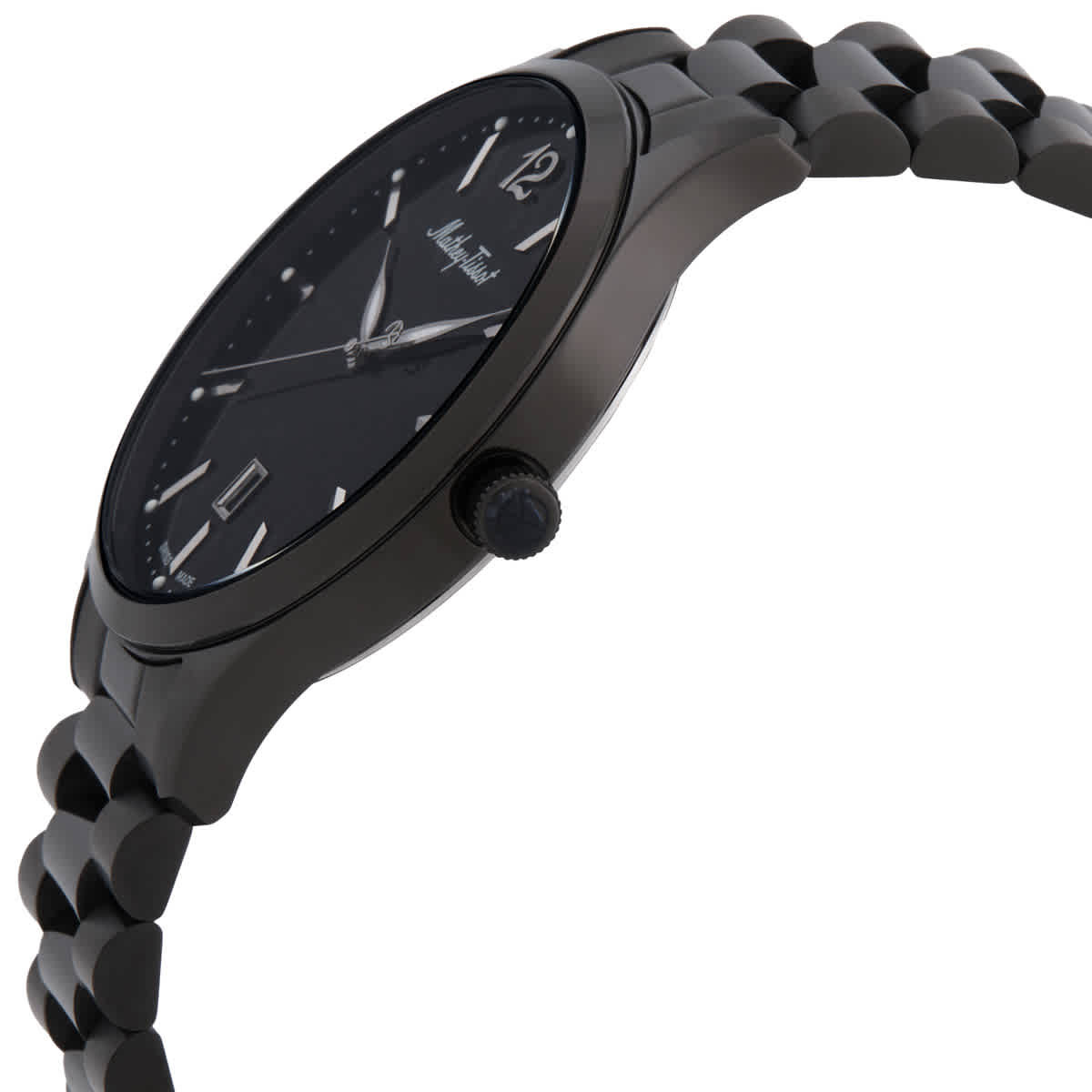 Mathey-Tissot Urban Metal Quartz Black Dial Mens Watch H411MNN