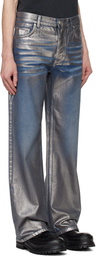 MISBHV Silver Coated Dirt Jeans