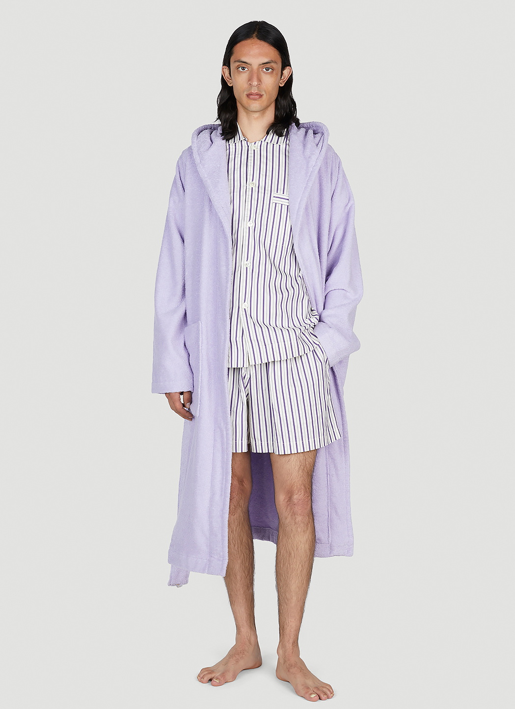 Tekla Lido Stripe Sleep Shorts