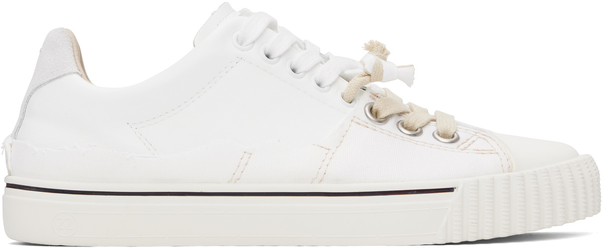 Maison Margiela White New Evolution Sneakers Maison Margiela