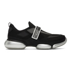 Prada Black and Silver Cloudbust Sneakers