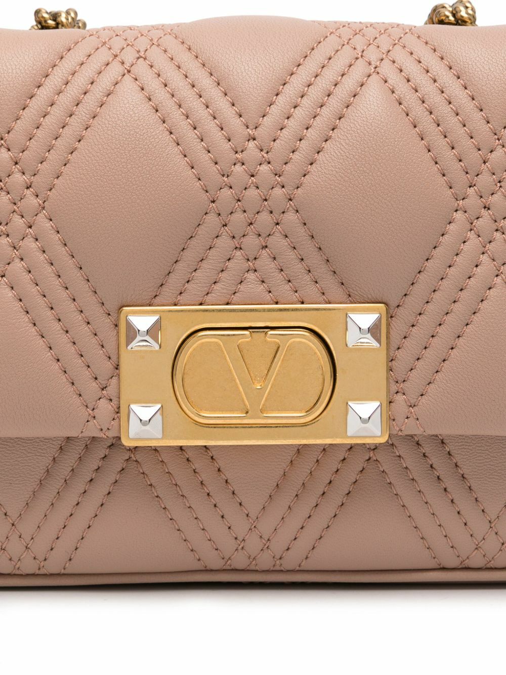 Valentino Garavani Pink Quiltie 67 Shoulder Bag Valentino Garavani