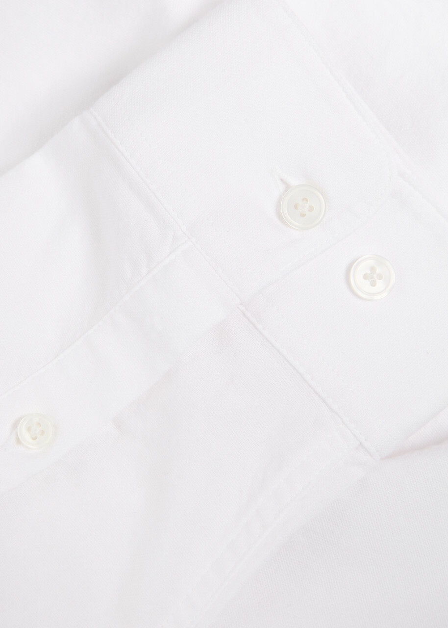 Lestrange The All Day Cotton-blend Oxford Shirt White