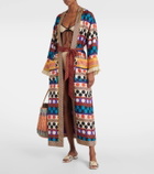 Valentino Polka-dot silk beach cover-up