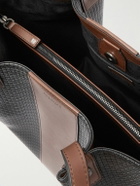 Serapian - Leather-Trimmed Stepan Coated-Canvas Tote Bag