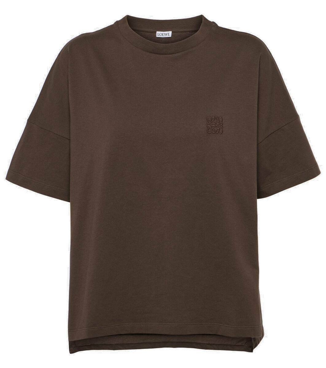 【関税・送料込】LOEWE ゴッホ コットン混テリー Tシャツ LOEWE コットンジャージー Tシャツ ロゴ刺繍入り | ミスターポーター