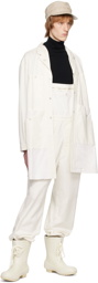 Undercover Off-White Notched Lapel Coat