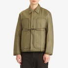 Craig Men's Quilted Worker Jacket in Green