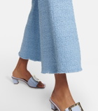 Oscar de la Renta High-rise flared tweed pants