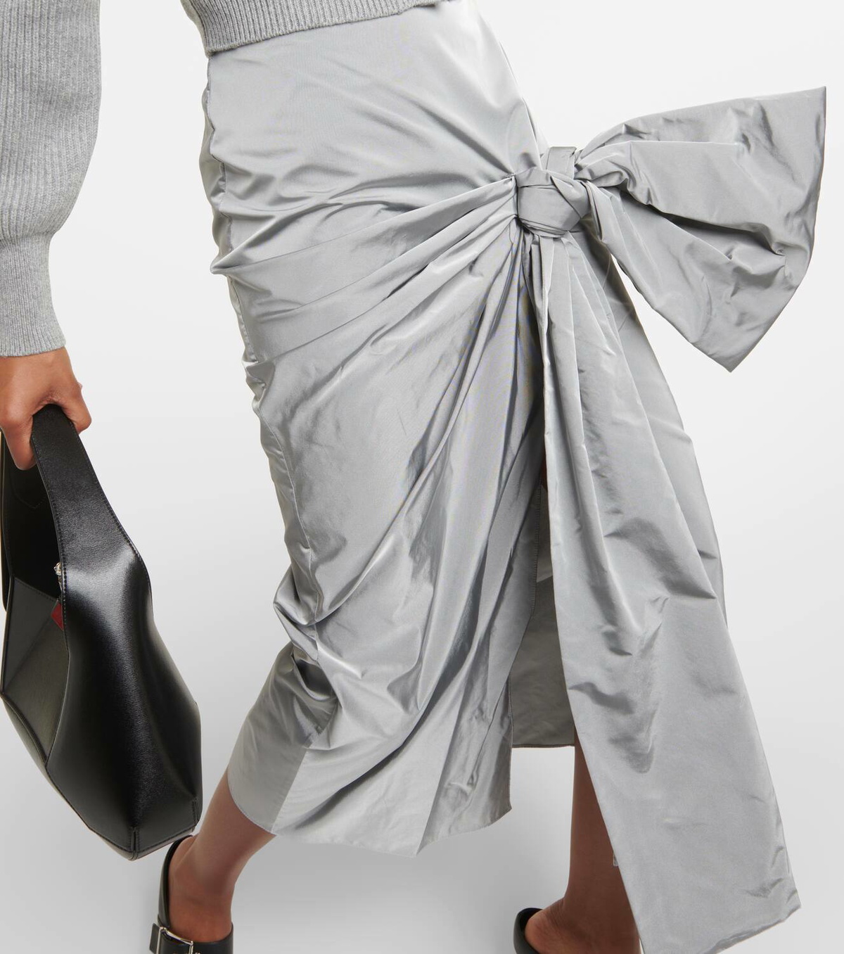 Alexander McQueen Bow-detail midi skirt Alexander McQueen