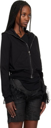 Rick Owens DRKSHDW Black Temple Small Hoodie