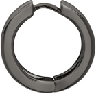 Vivienne Westwood Gunmetal Westminster Single Hoop Earring