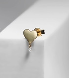 Persée 18kt gold single earring with diamonds
